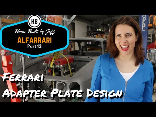 Designing a Ferrari adapter plate - Alfarrari 105 project car build part 12