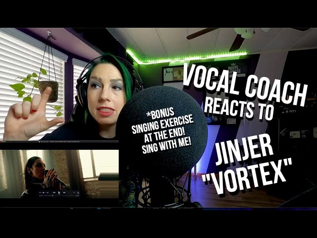 Vocal Coach Reacts to Jinjer: Vortex (live!) Plus sing with me! Vocal Warmup Live
