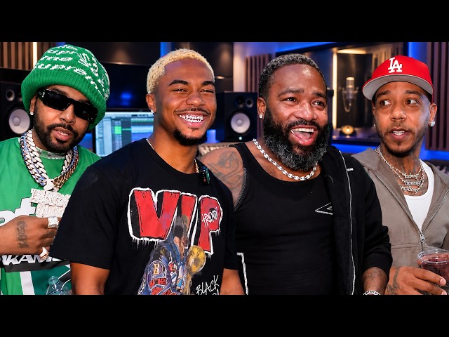 DeenTheGreat & Adrien Broner Get In The Studio With Icewear Vezzo & Hitmaka! 🎤🔥