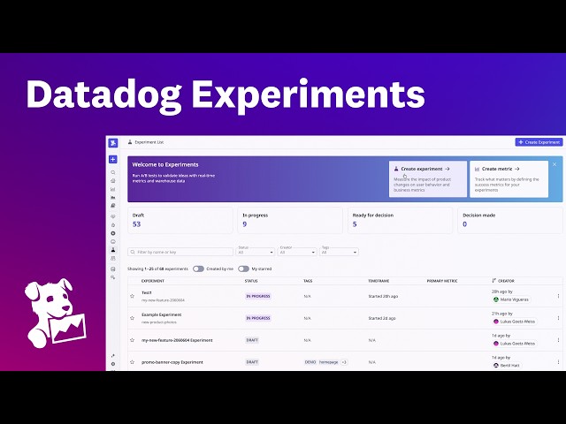 Validate every product decision with Datadog Experiments