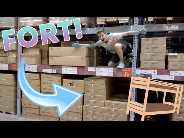 HUGE IKEA RAFTERS FORT!