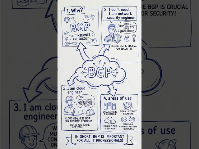 Why BGP?  BGP in Network Security ?  (Firewall, AWS, Azure Use Cases) #bgp