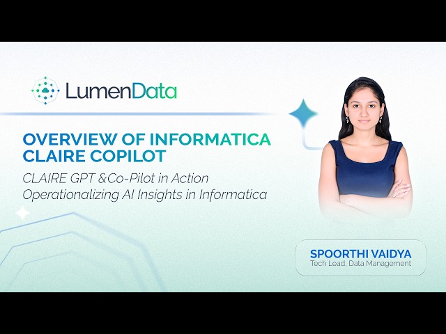 Overview of Informatica CLAIRE Copilot
