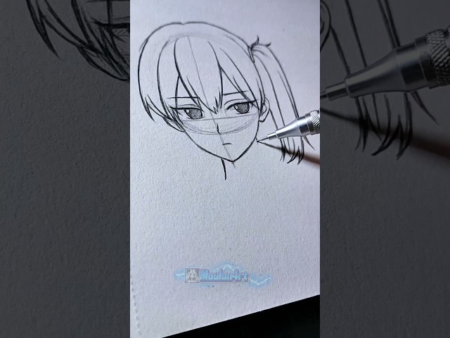 how to draw anime character step by step ##drawing #manga #anime #art #tutorial