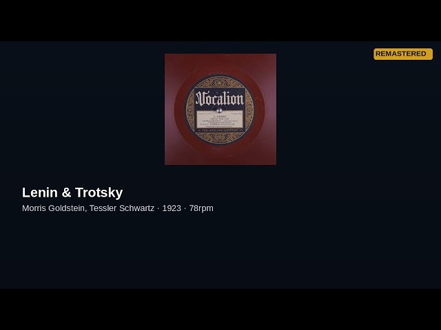 Lenin & Trotsky · Morris Goldstein · 1923 · Remastered