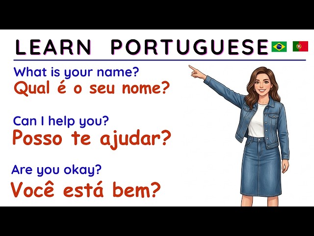 Common Portuguese Conversations You'll Use Daily | Portuguese for beginners | Aprender português