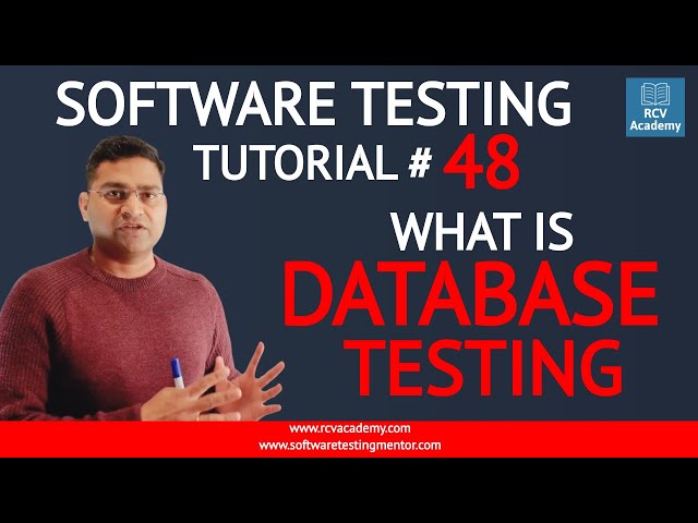 Software Testing Tutorial #48 - What is Database Testing