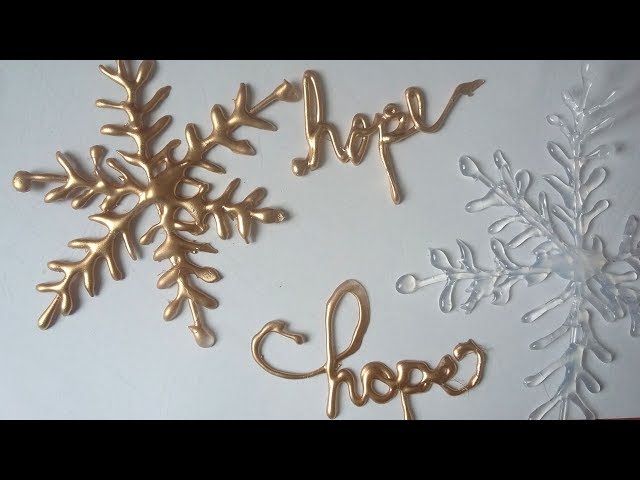 How to make Christmas ornaments from hot glue gun