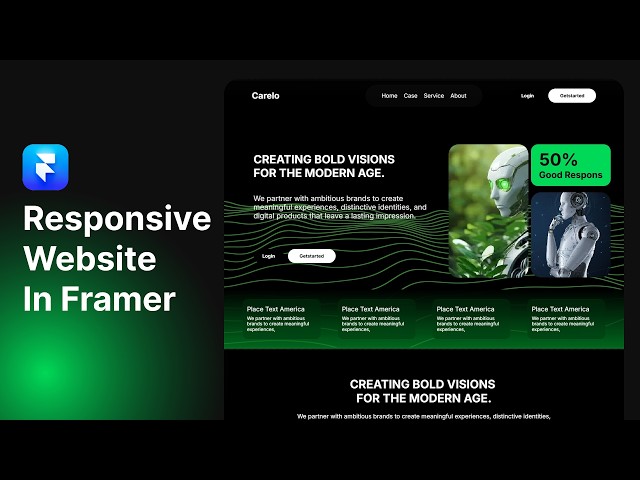 Create Responsive Hompage Website In Framer