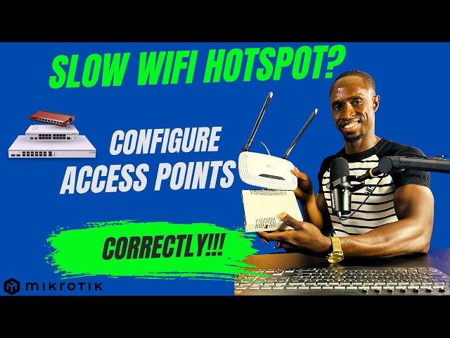 How to Configure Wireless Access Points for MikroTik Hotspot | Step-by-Step. Fix slow internet.