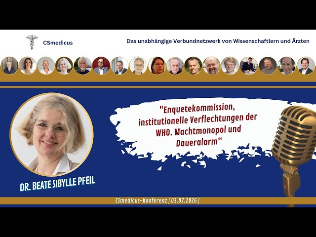 Enquetekommission, institutionelle Verflechtungen d. WHO. Machtmonopol und Daueralarm. | Dr. B.Pfeil