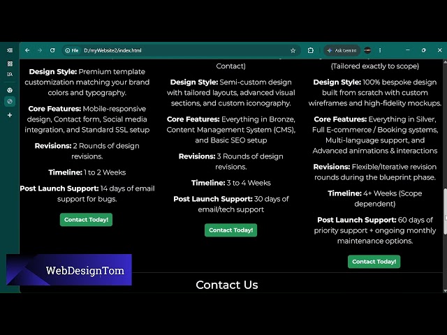 WebDesignTom Website