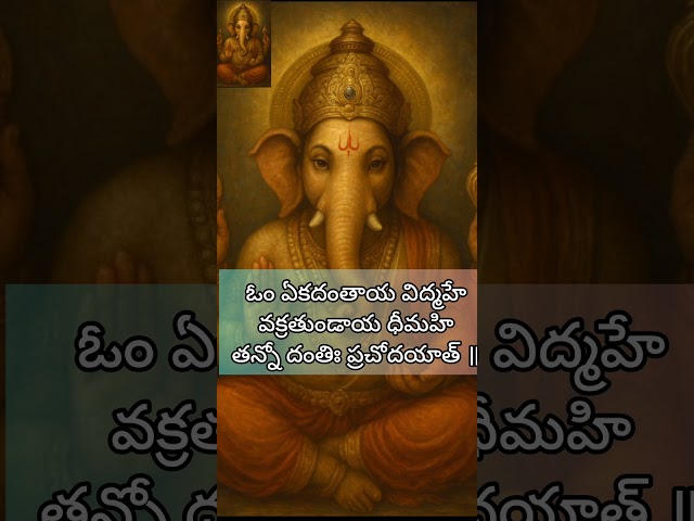 ఈ మంత్రాన్ని 11 సార్లు భక్తితో జపిస్తే అన్ని విఘ్నాలు తొలగి బుద్ధి, జ్ఞానం పెరుగుతాయి. #shorts