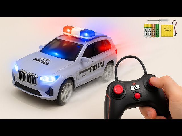 ASMR Sound | Unboxing & Test: RC Police Car, 1:16 Supercar, Heavy Truck & Electric Luxury Bus