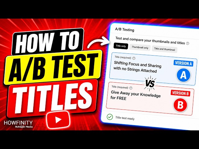 How To A/B Test YouTube Titles