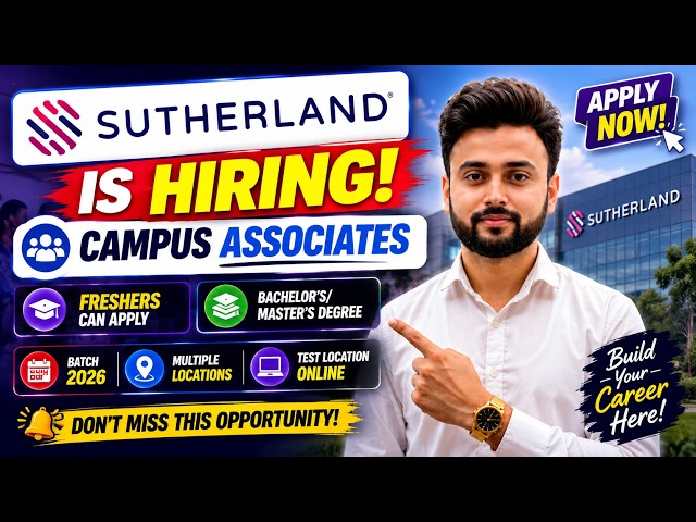 Sutherland is hiring 2026 batch | No coding round | No % criteria | Salary? #itjobs #sutherland