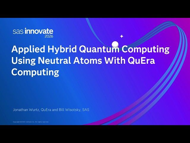 Applied Hybrid Quantum Computing Using Neutral Atoms With QuEra Computing