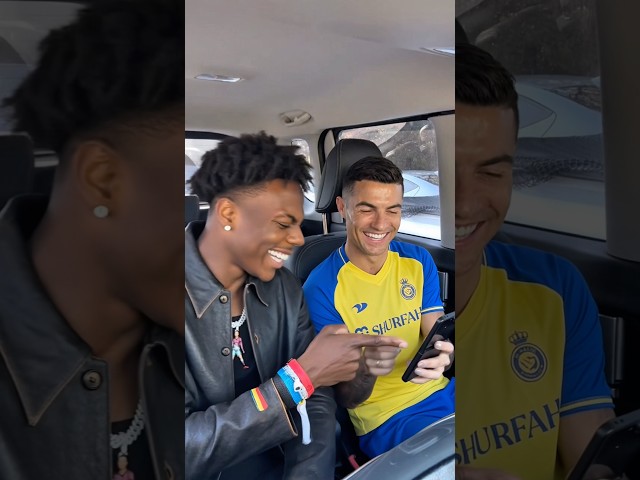 Cristiano Ronaldo and ishowspeed laugh at Messi's funny photo #funny #comedy #ishowspeed #ronaldo
