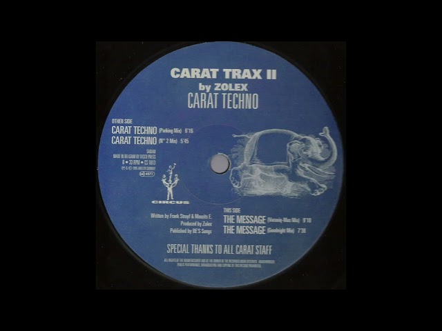 Carat Techno (Parking Mix) [1995] HQ Vinyl