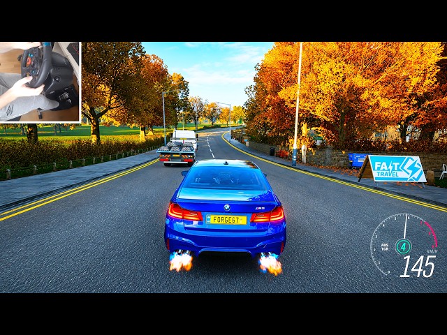 BMW M5 2018 - Forza Horizon 4 | Logitech G29 gameplay