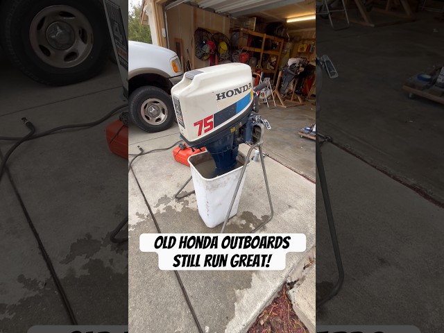 Free Honda 7.5HP outboard motor from a subscriber running again. #honda#4stroke#boat