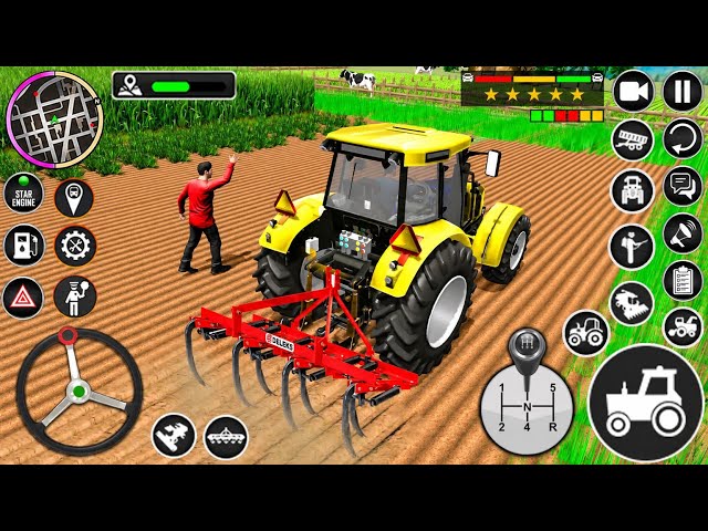 Modern Tractor Farming Driving Simulator 3D - New Tractor Games 2026 - Android Gameplay