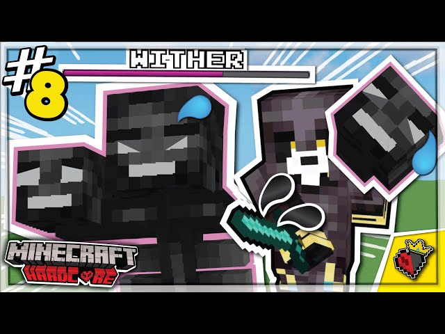 I SPAWN THE WITHER in Minecraft Hardcore #8