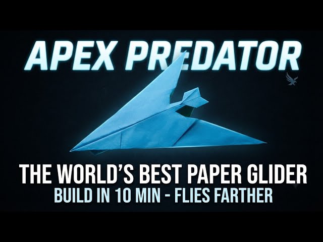 ​I Built The World's Best Paper Airplane (Apex Predator) 