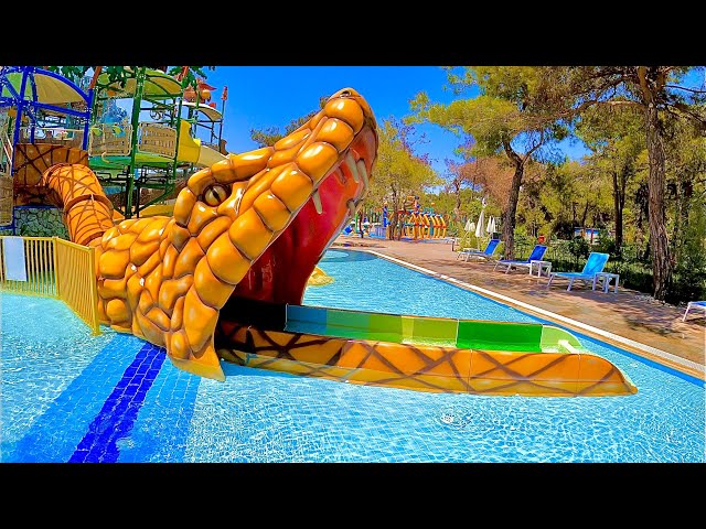 AquaJoy Water Park - Orange Snake Water Slide