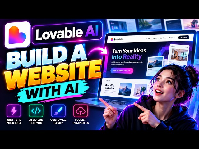 I Built a Website with AI in Minutes! 🤯 | Lovable AI Tutorial 2026