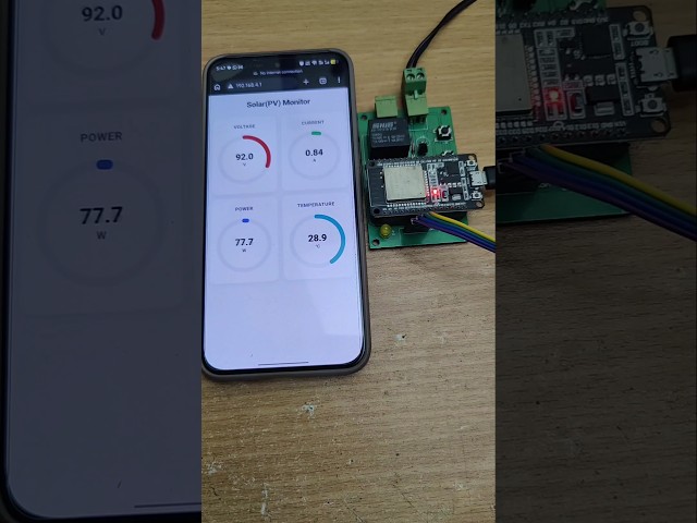 DIY Solar Monitor | PV Monitor #kiyanislab #jlcpcb #esp32project #automation #diyproject