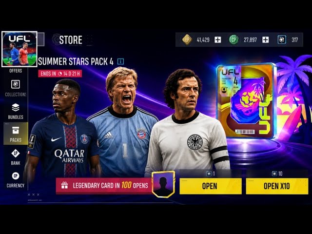 UFL Mobile 2026 ▪︎ Update 15.2.0 ▪︎ NEW Summer Stars Packs Are HERE! Kahn & Beckenbauer! Gameplay