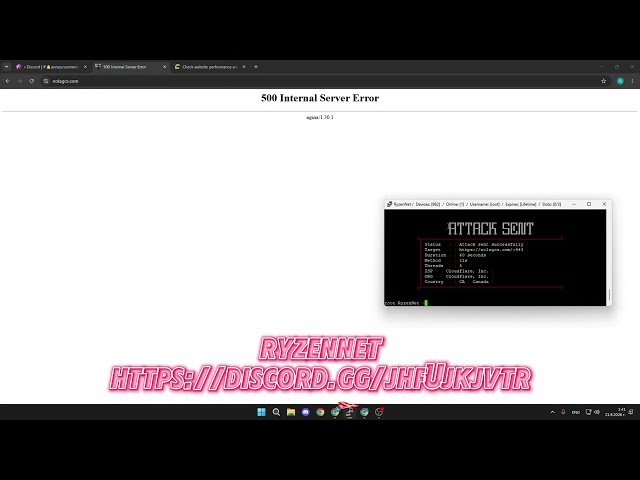 RyzenC2 Vs nolagcs.com | DDOS BEST C2/BOTNET/API 2026 | L4 & L7 | BEST BYPASS