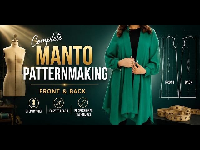 Complete Manto PatternmakingFront & Back