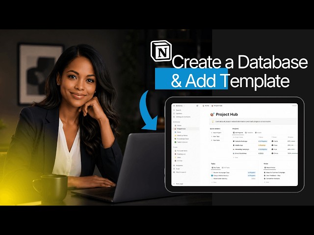 How to Create a Notion Database & Add a Template