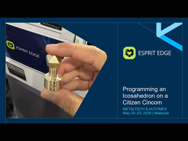 METALTECH & AUTOMEX 2026 | B‑Axis Demo on Citizen Cincom L20‑3M12 — Icosahedron machining