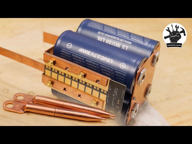 DIY SPOT WELDER｜4-SUPERCAPACITORS WITH 3300A+ OUTPUT!