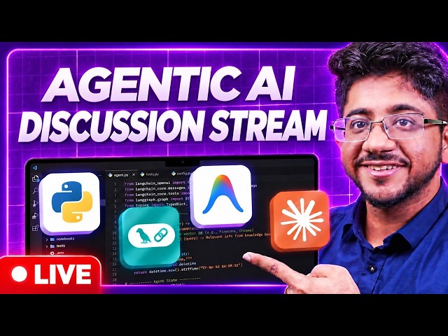 Agentic AI Day 0 Live Discussion + Q&A  | Setup, LLM APIs, LangGraph & MLflow