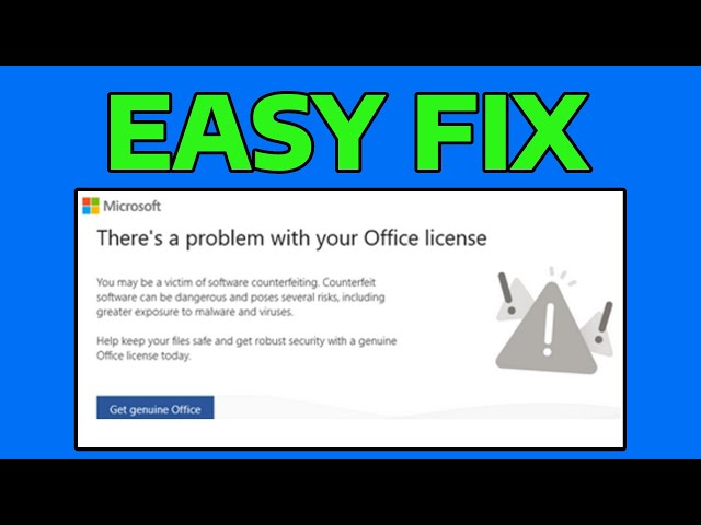 How To Fix You May Be Victim Of Software Counterfeiting Error in Windows