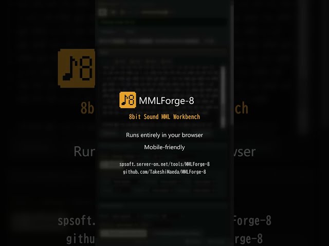 MMLForge-8 – A Browser-Based MML Editor for 8-Bit Style Sound