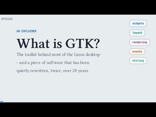What is GTK?