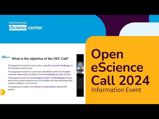 Open eScience Center Call 2024 - Information Event