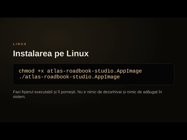 Roadbook Studio: instalarea și prima pornire