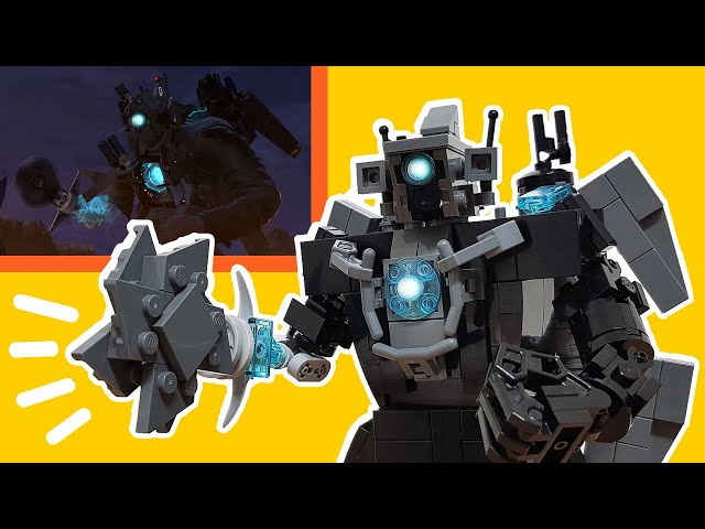 LEGO Skibidi Toilet New Upgraded TITAN CAMERAMAN Saw Hand Tutorial Building Animation