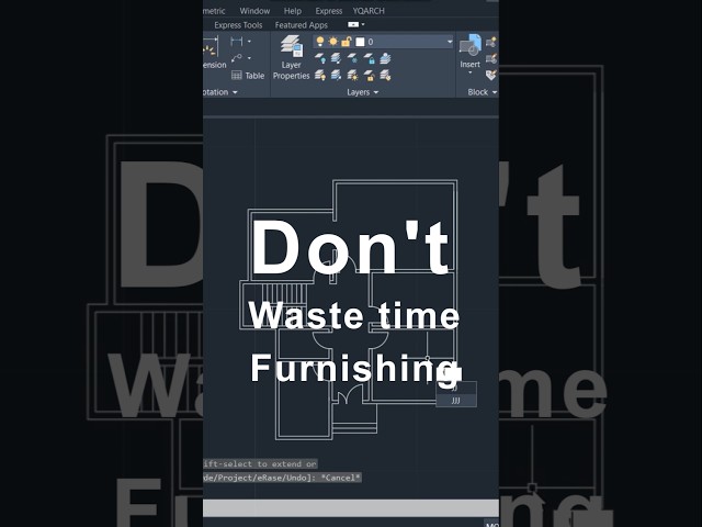 AutoCAD Furniture in Minutes | YQArch Plugin Step-by-Step Guide