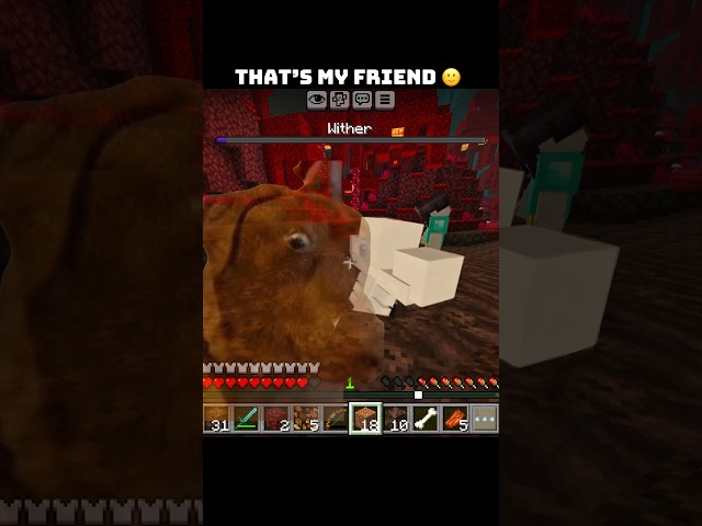 That’s My Friend 🙂 Watch Till The End! 😭 #minecraft #minecraftshorts