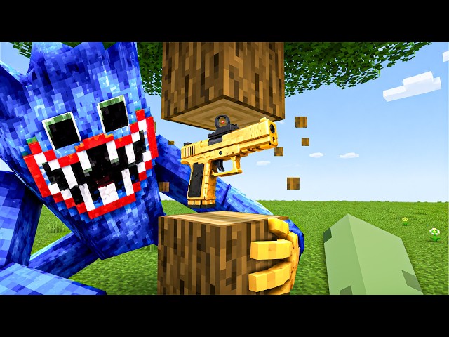 Minecraft Horror But Blocks Drop GUNS