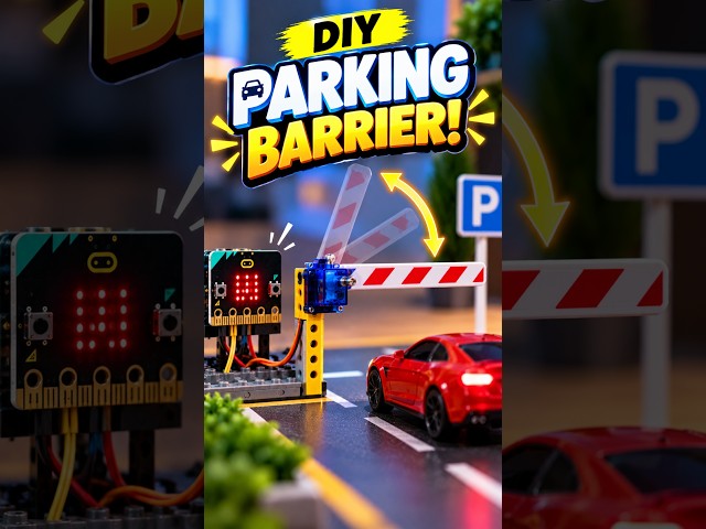 How to Build a Servo Parking Gate #arduino #electronics #stem