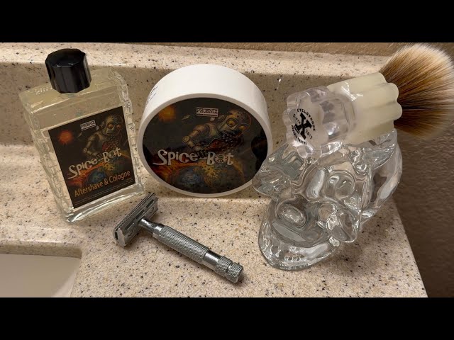 PAA’s Newest -“Spice Bot” Soap & Aftershave, Rockwell 6C, Cyclotrode X, Brush & Personna Blade