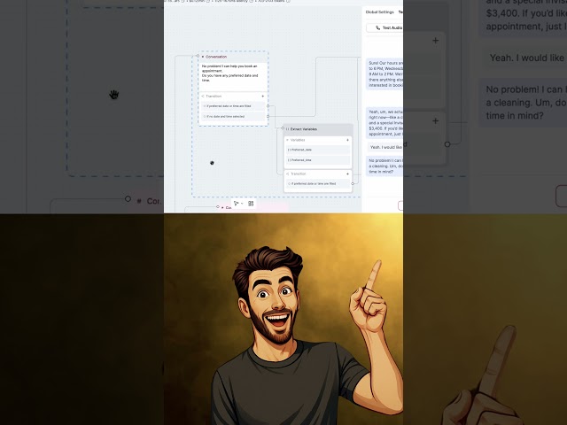 AI Receptionist That Books Appointments LIVE! | Built with Retell AI + Cal.com #shorts